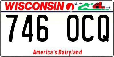 WI license plate 746OCQ
