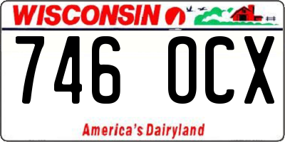 WI license plate 746OCX