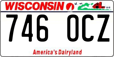 WI license plate 746OCZ