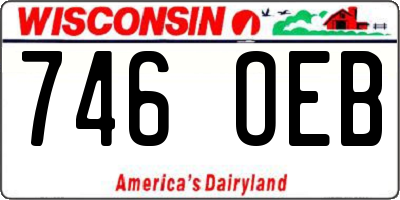 WI license plate 746OEB