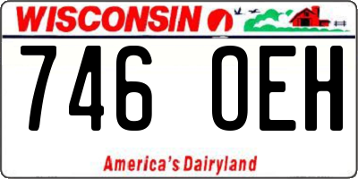 WI license plate 746OEH