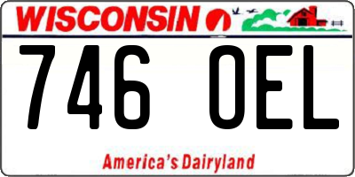 WI license plate 746OEL