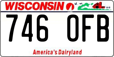 WI license plate 746OFB