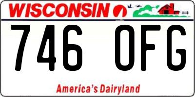 WI license plate 746OFG