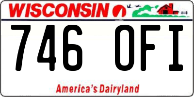 WI license plate 746OFI