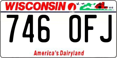 WI license plate 746OFJ