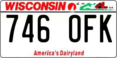 WI license plate 746OFK