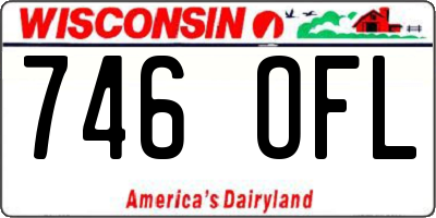 WI license plate 746OFL