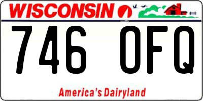 WI license plate 746OFQ