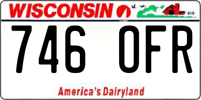WI license plate 746OFR
