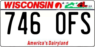 WI license plate 746OFS