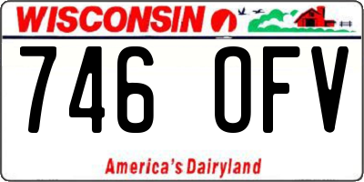 WI license plate 746OFV