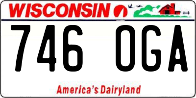 WI license plate 746OGA