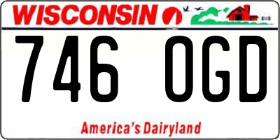 WI license plate 746OGD