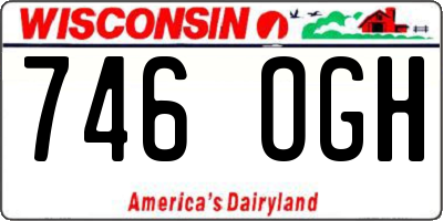 WI license plate 746OGH