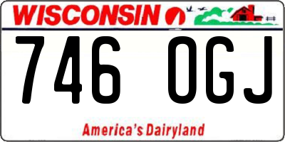 WI license plate 746OGJ