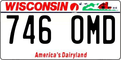 WI license plate 746OMD