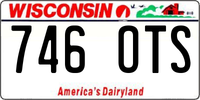 WI license plate 746OTS