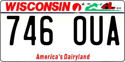 WI license plate 746OUA