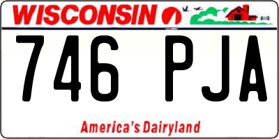 WI license plate 746PJA