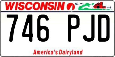 WI license plate 746PJD