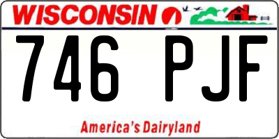 WI license plate 746PJF
