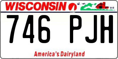WI license plate 746PJH