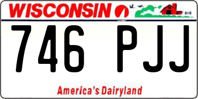 WI license plate 746PJJ