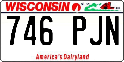WI license plate 746PJN