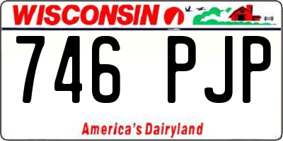 WI license plate 746PJP