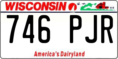 WI license plate 746PJR
