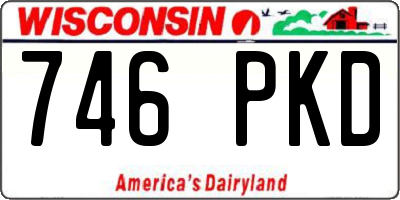 WI license plate 746PKD