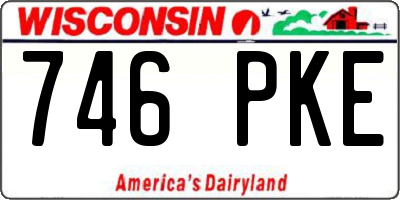 WI license plate 746PKE