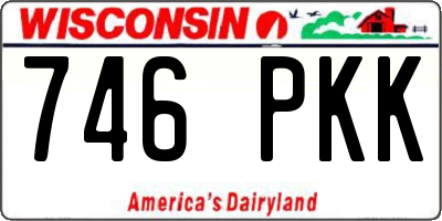 WI license plate 746PKK