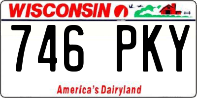 WI license plate 746PKY
