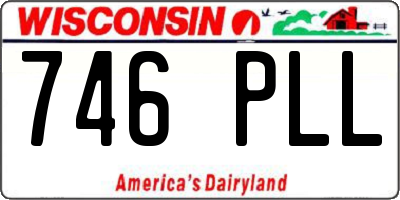WI license plate 746PLL