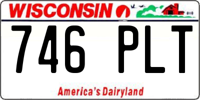 WI license plate 746PLT