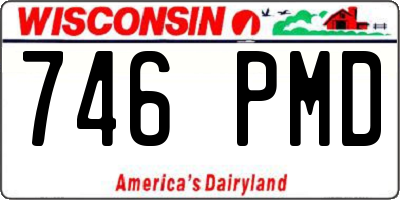 WI license plate 746PMD