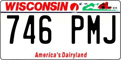 WI license plate 746PMJ