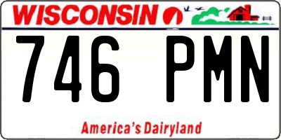 WI license plate 746PMN