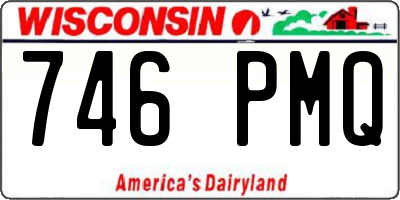 WI license plate 746PMQ