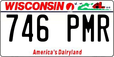 WI license plate 746PMR
