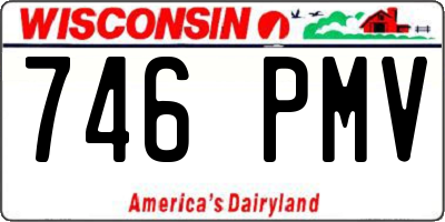 WI license plate 746PMV
