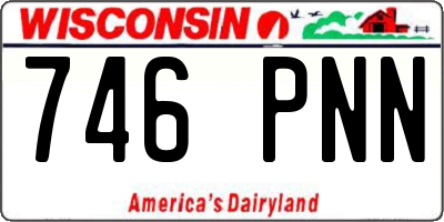WI license plate 746PNN