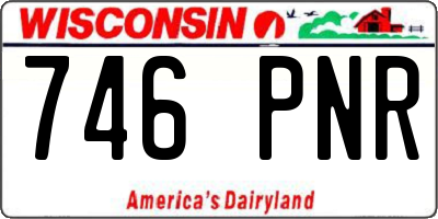 WI license plate 746PNR