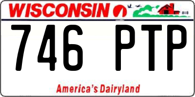 WI license plate 746PTP