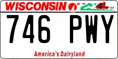 WI license plate 746PWY