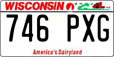 WI license plate 746PXG