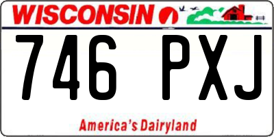 WI license plate 746PXJ