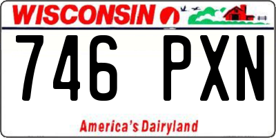 WI license plate 746PXN
